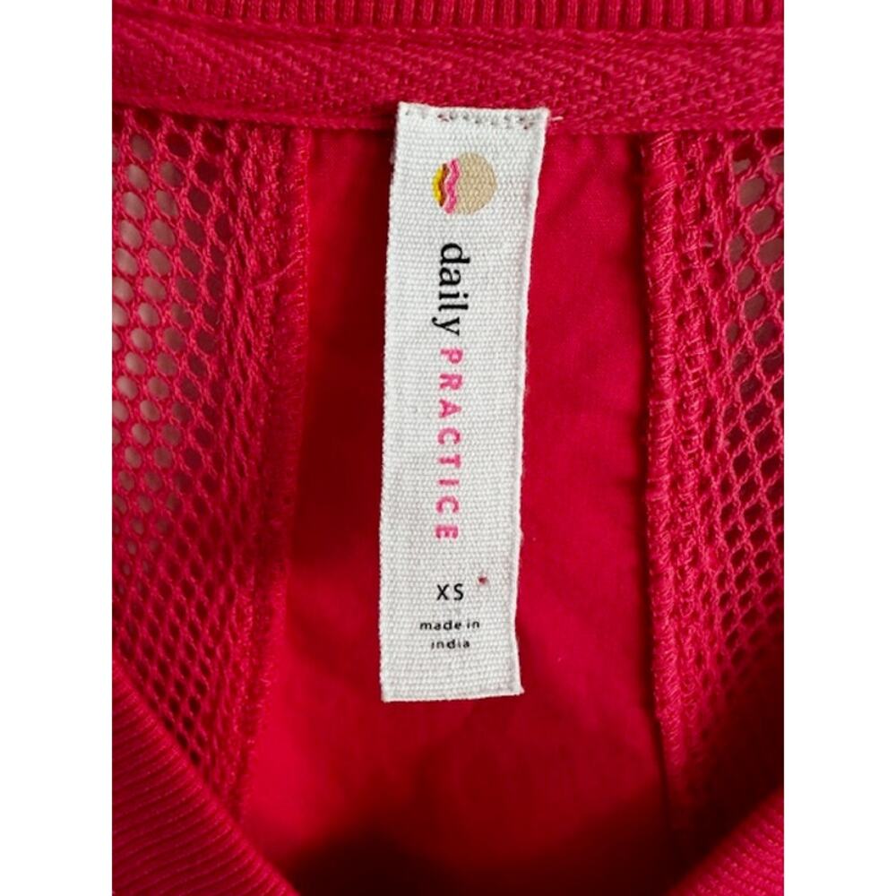 Daily Practice By Anthropologie NWOT Tiered Mini Zip Dress XS Pink - Picture 9 of 11